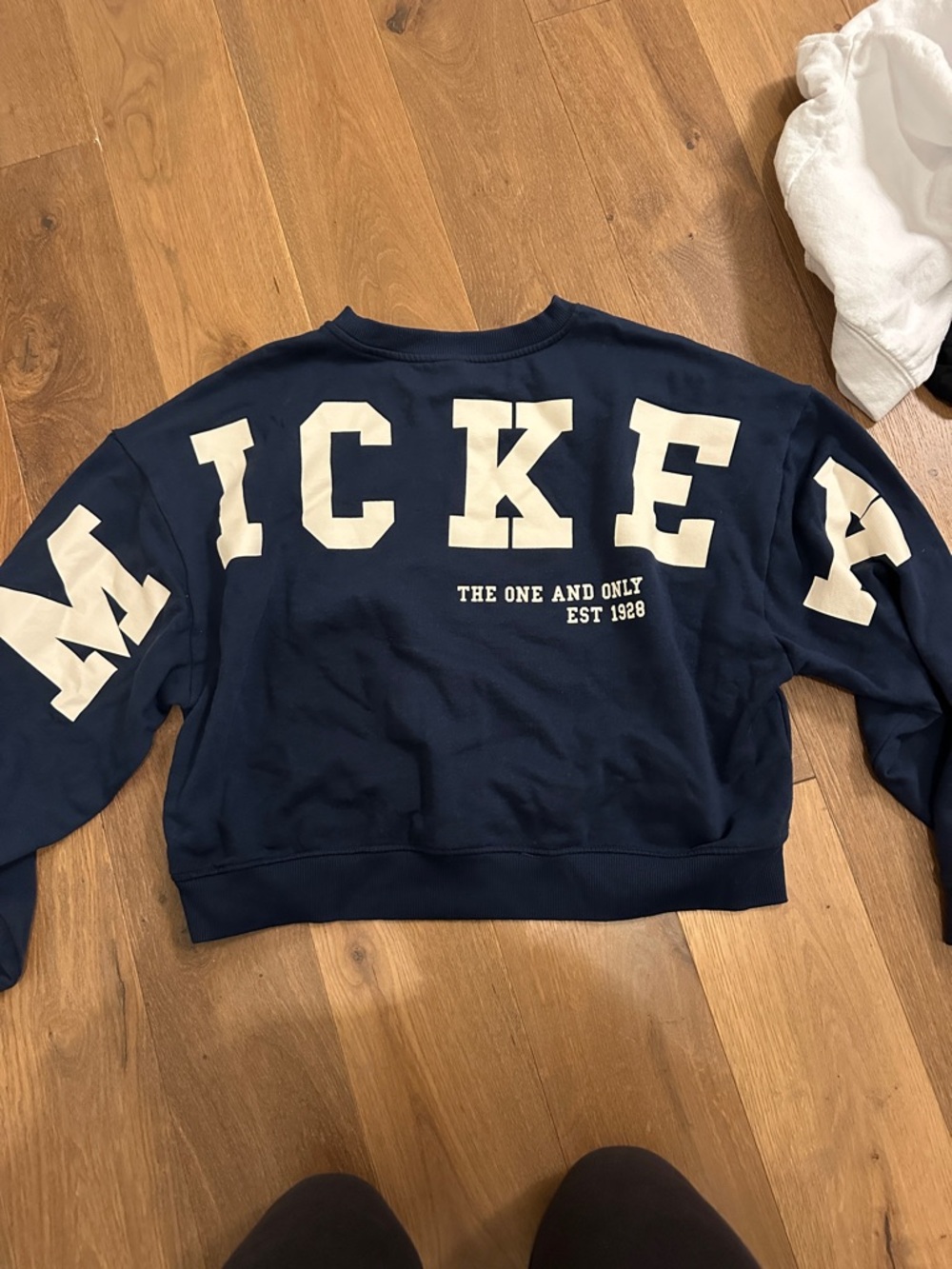 Disney Navy Sweatshirt with Classic Mickey Print